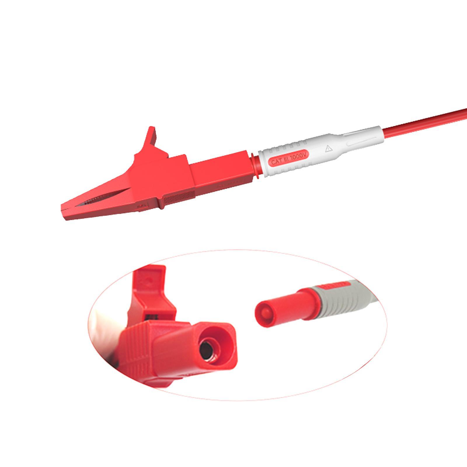 Multimeter Test Leads Kits Test Hook Clips Meter Test Probes Multimeter Pin Probes Professional for Digital Multimeter Test Leads Car Tester
