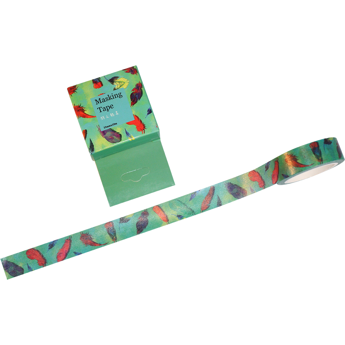 Băng Keo Giấy Trang Trí Masking Tape - Lông Vũ