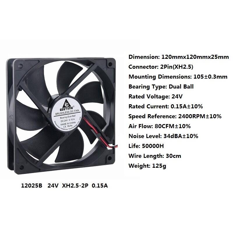 1 pcs Gdstime 11cm DC 14V 1400RPM Ball Bearing 1111 11mm x 11mm Brushless Computer Case Cooling Fan 11x11X11mm 1Pin 0.11A