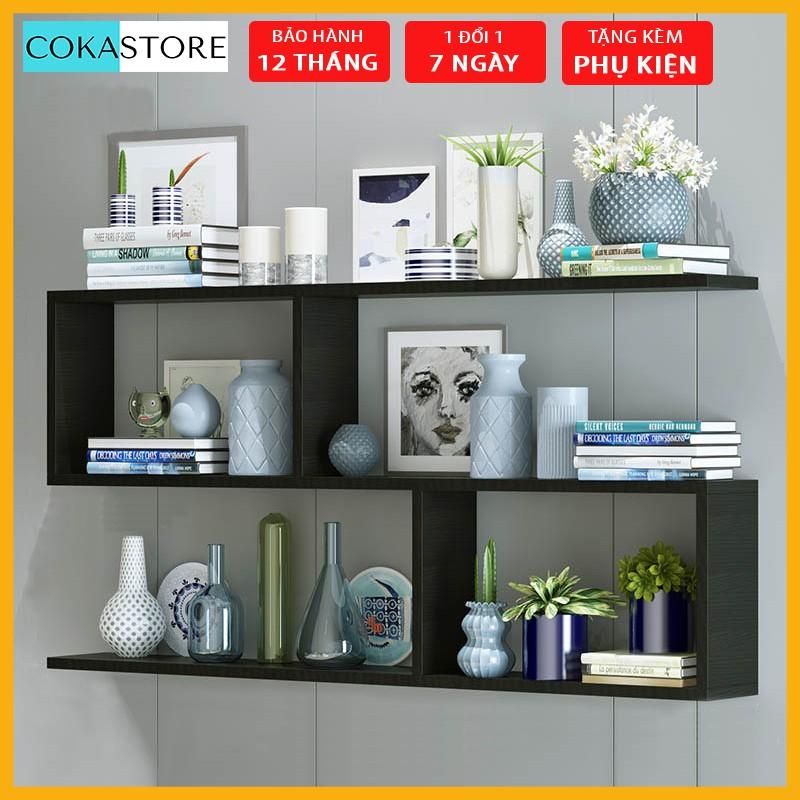 Giá Sách Trang Trí Treo Tường 3 Tầng Kết Cấu Chắc Chắn, Kích Thước Đa Dạng, Có Nhiều Màu Sắc