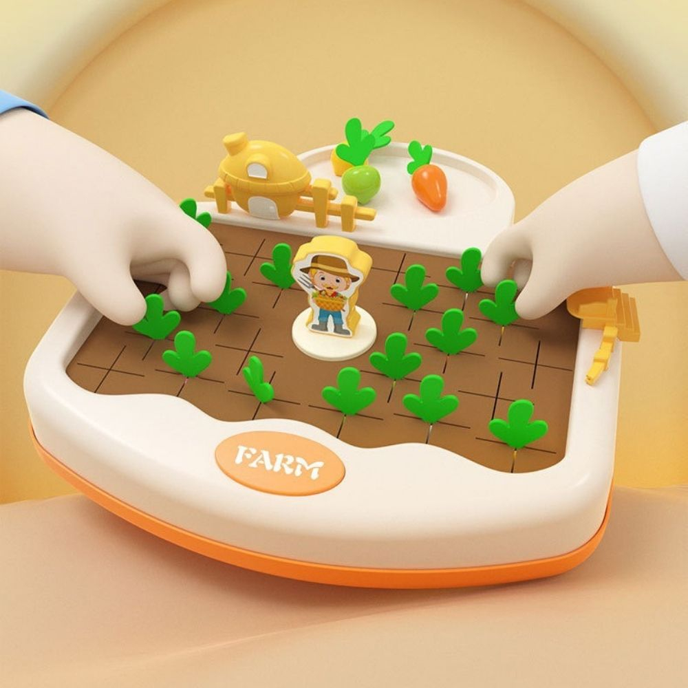 Đồ Chơi Lắp ghép Nhổ Củ Cải Giáo Dục Sớm Cho Trẻ Luyện Kỹ Năng Cầm Nắm Và Đếm Số, Bộ Nhổ Cà Rốt Nông Trại, Đồ chơi Đếm Montessori, Trò chơi thu hoạch nông trại rau củ vui nhộn, Đồ chơi Khu vườn