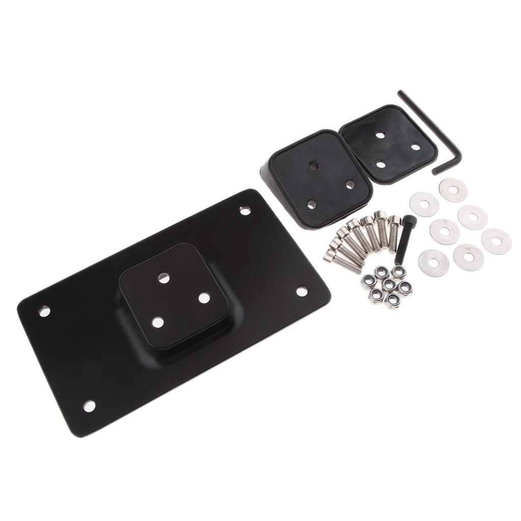 Laydown License Plate Frame Mount for Harley Sportster Dyna Softail