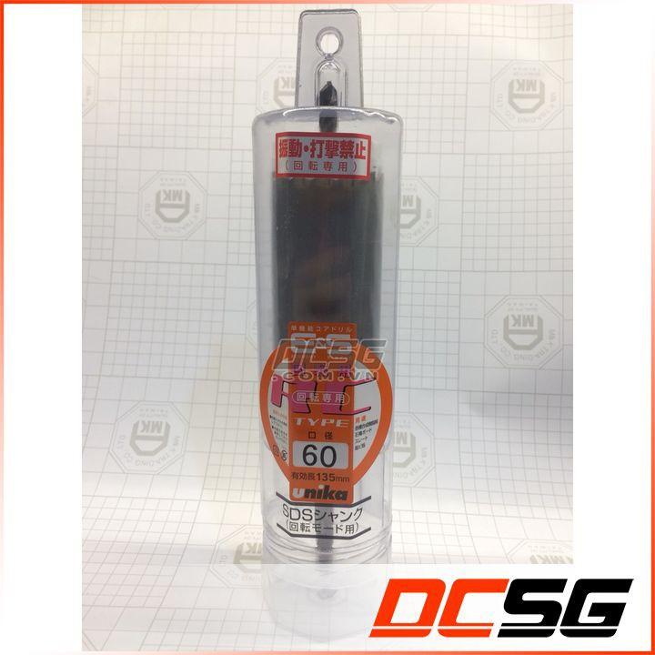 Mũi khoan rút lõi tường gạch 60mm Unika Nhật