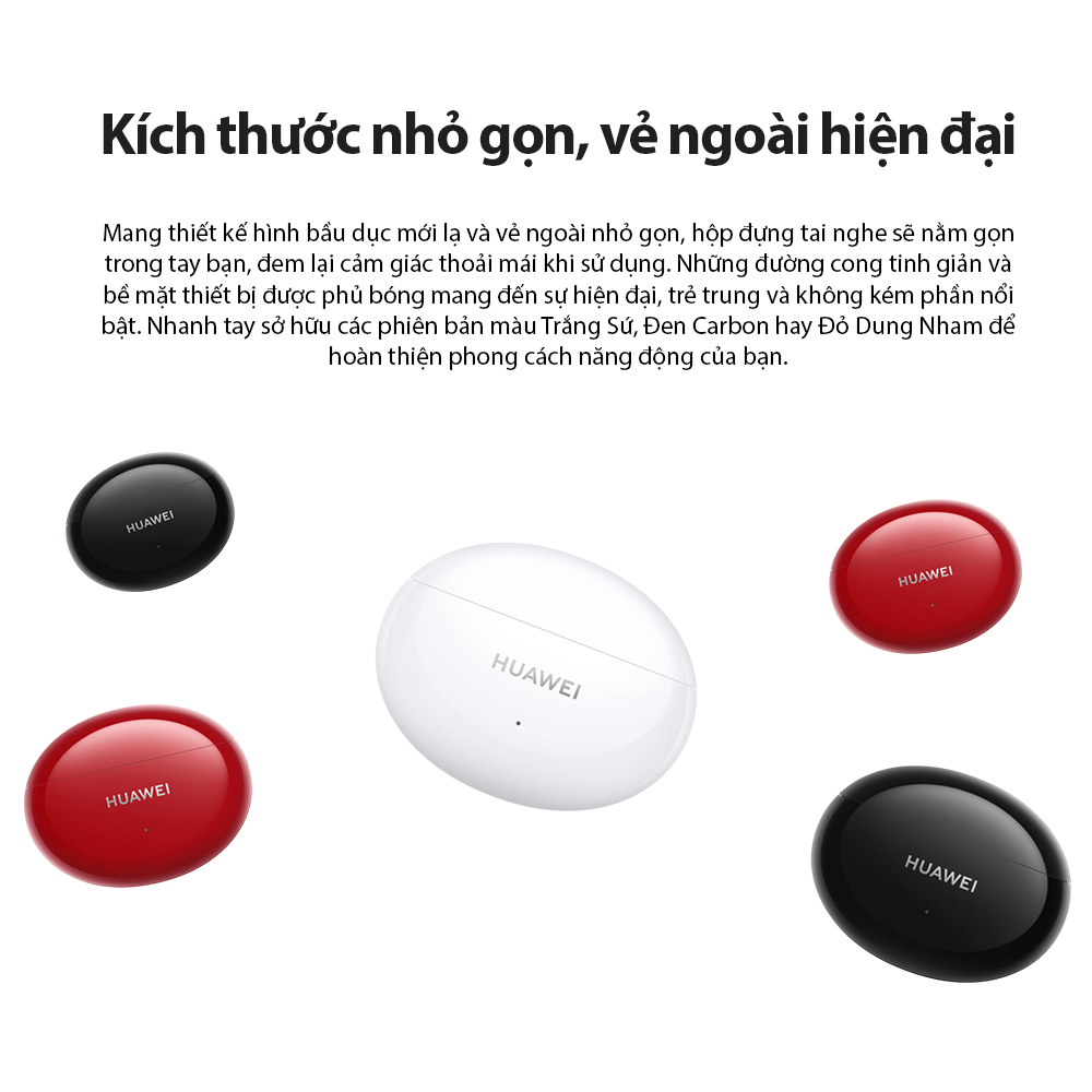 Tai Nghe Không Dây Huawei FreeBuds 4i | Chống Ồn Chủ Động | 10 Giờ Phát Nhạc Liên Tục | Âm Thanh Chân Thật | Hàng Phân Phối Chính Hãng