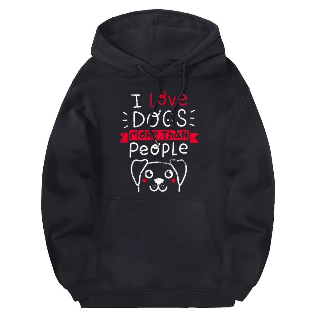 Áo Hoodie in họa tiết chữ I Love Cat áo nỉ dài tay