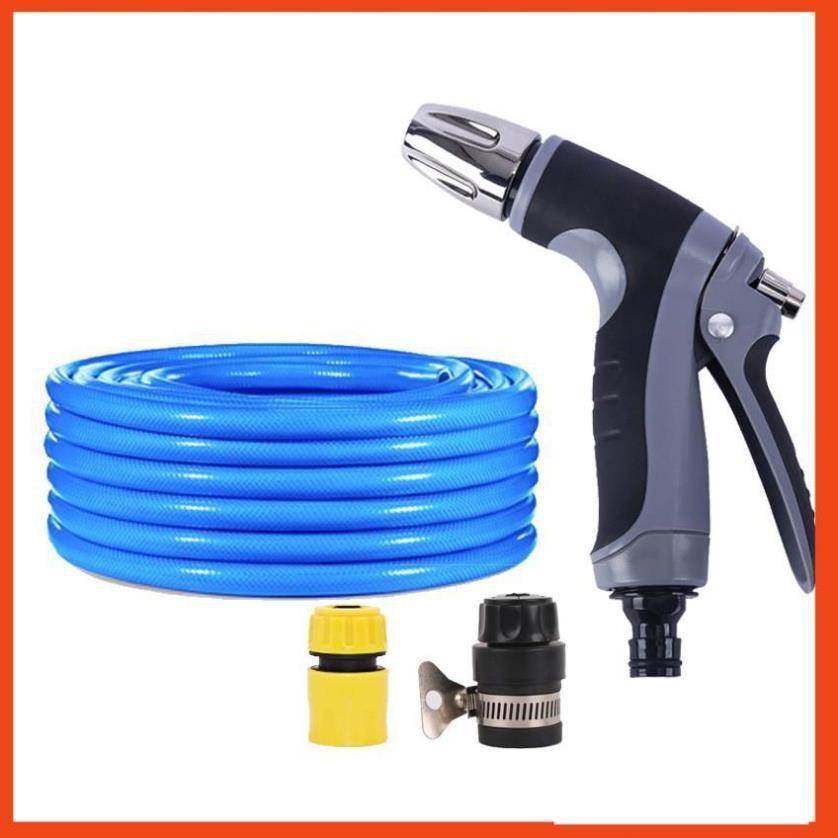 Bộ dây và vòi xịt tăng áp rửa xe tưới cây