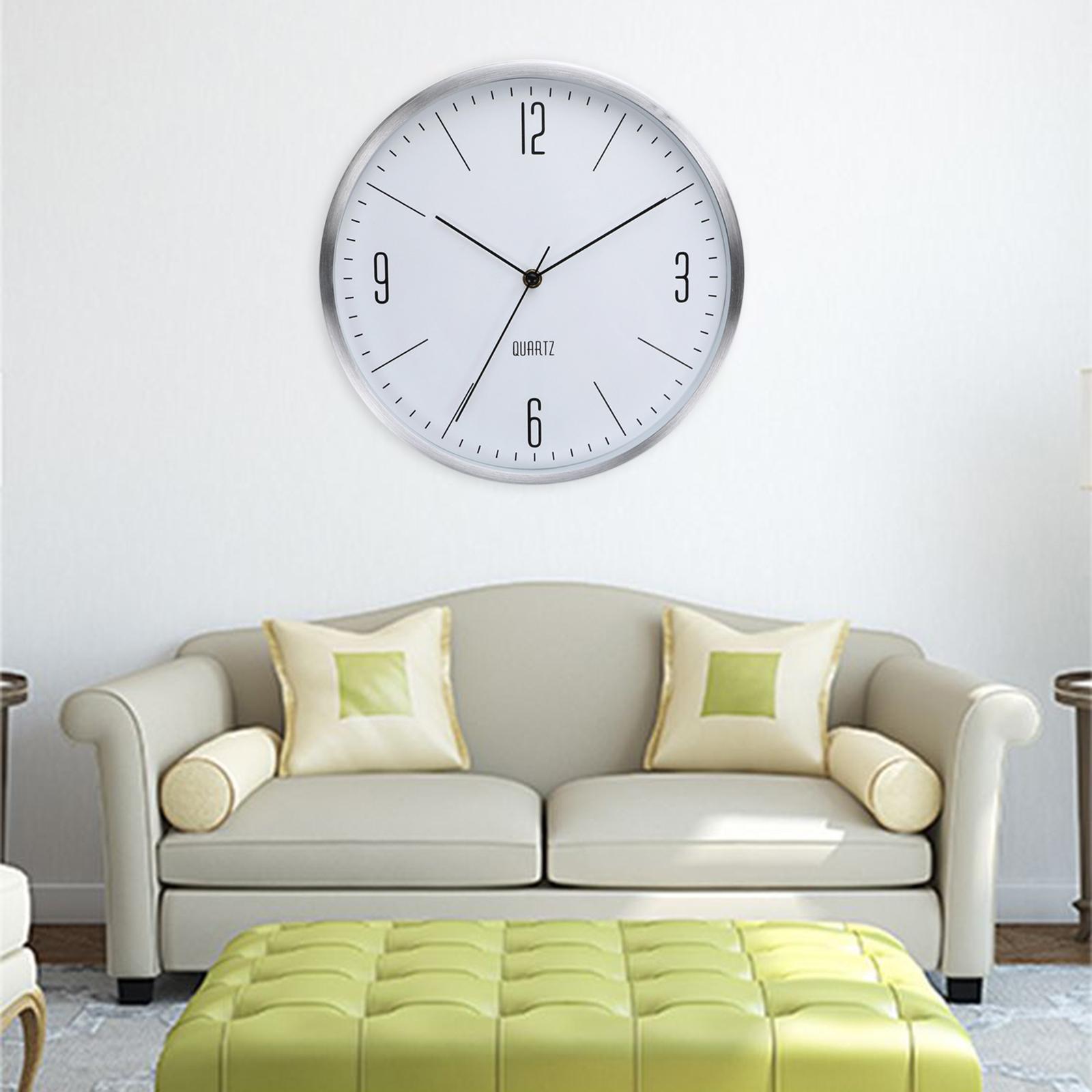 Simple Wall Clock Silent Quartz Clock Wall Hanging Clocks for School Living Room Decoration
