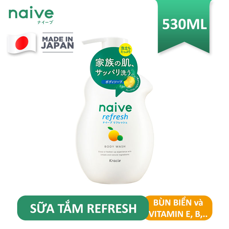 Sữa Tắm Hương Chanh Naïve 530ml