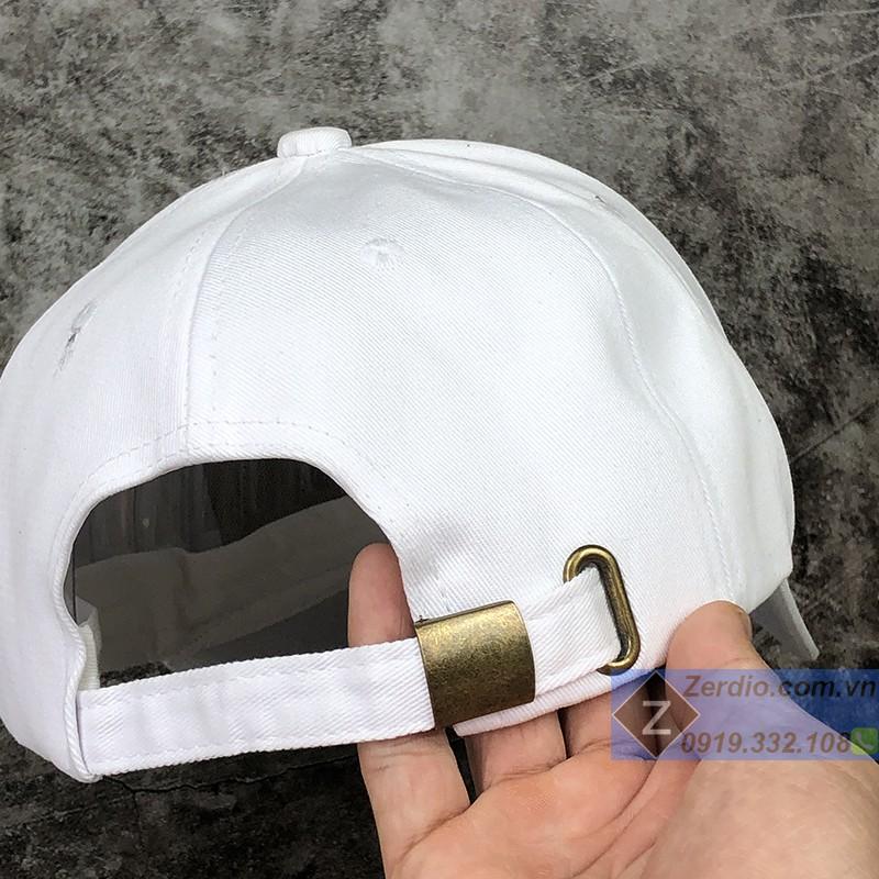 Mũ lưỡi trai trắng trơn CLASSIC P cao cấp cho cả nam và nữ