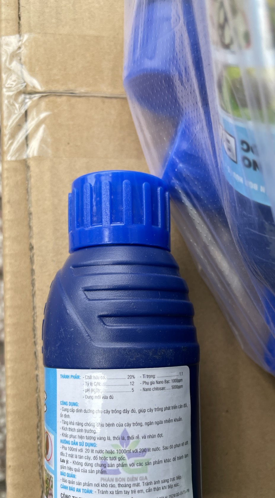 Sản phẩm nano Bạc ĐG chăm sóc cây trồng lọ 100ml
