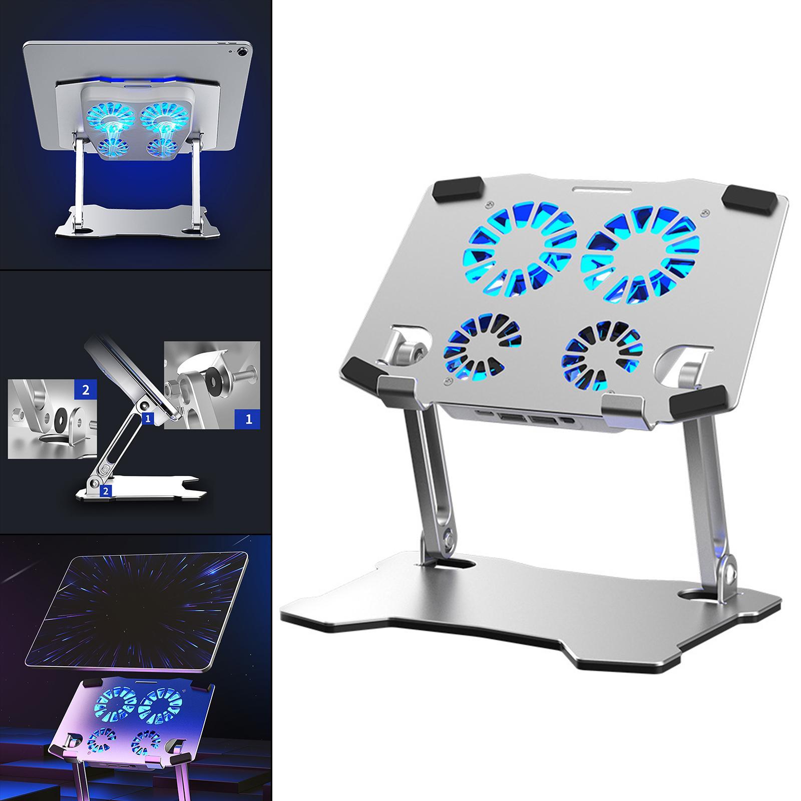 Laptop Stand with Cooling Fan, for Laptops up to 17.3" Holder for Dell Table Desk
