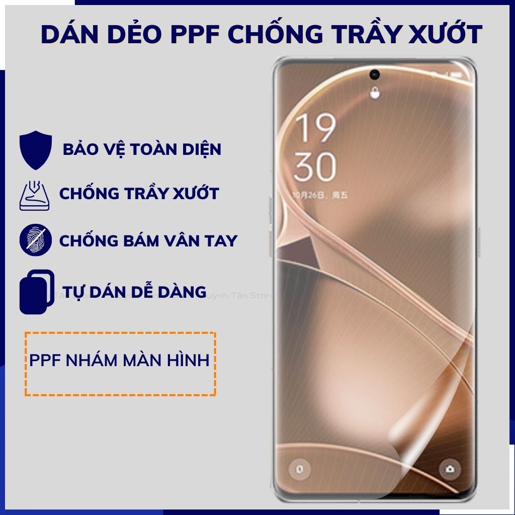 Dán dẻo ppf find x6 pro trong suốt hoặc nhám chống bám vân tay bảo vệ camera mua 1 tặng 1 phụ kiện điện thoại huỳnh tân store