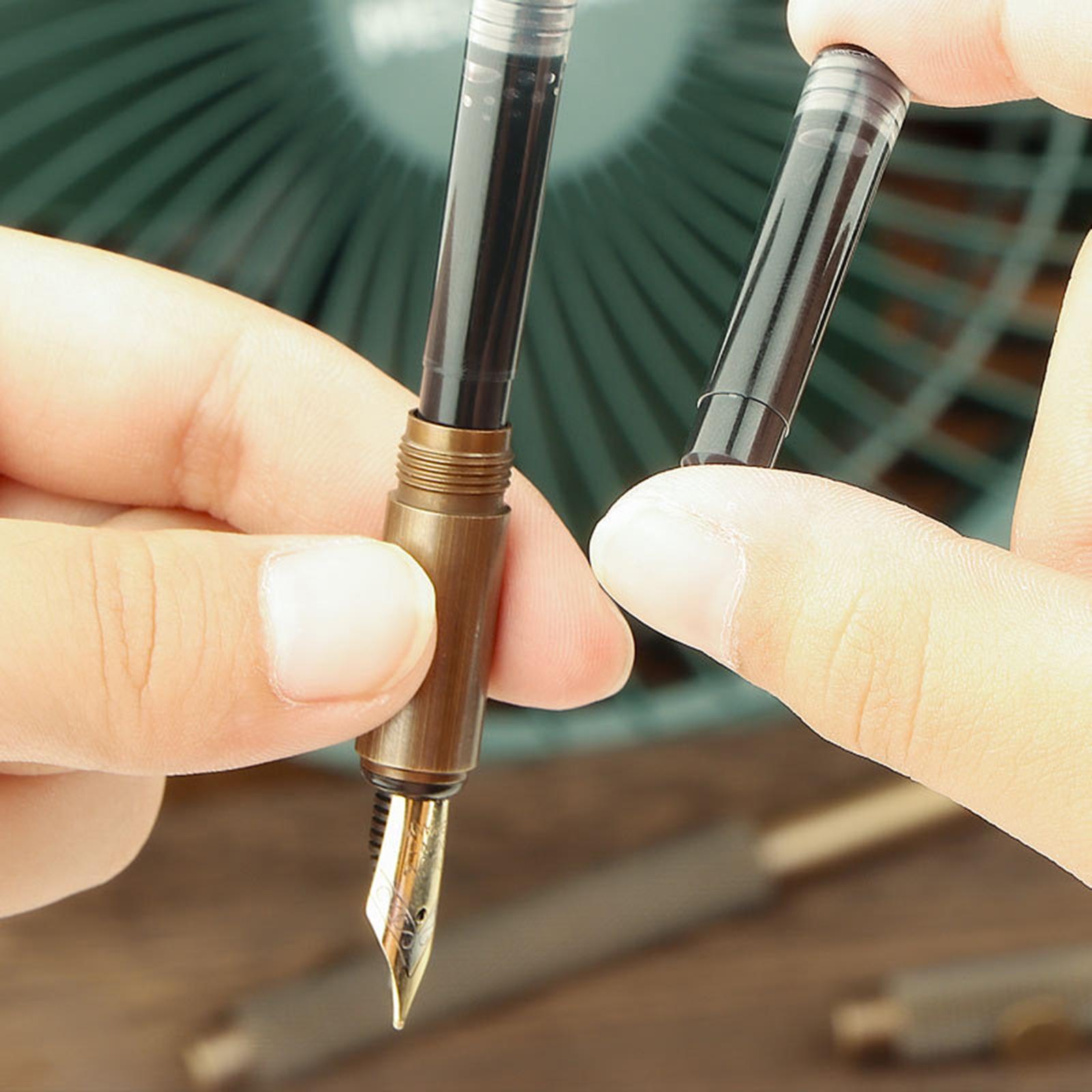 Fountain Pen Writting Pen Lightweight Premium Retractable Gifts Portable Mini Travels Pens Pockets Pen for Office Home Men Women