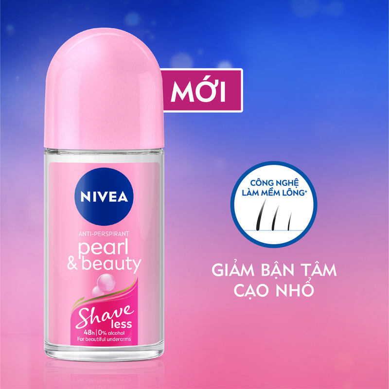 Lăn Ngăn Mùi Nivea Shaveless Ngọc Trai Đẹp Quyến Rũ 50ml - 98500