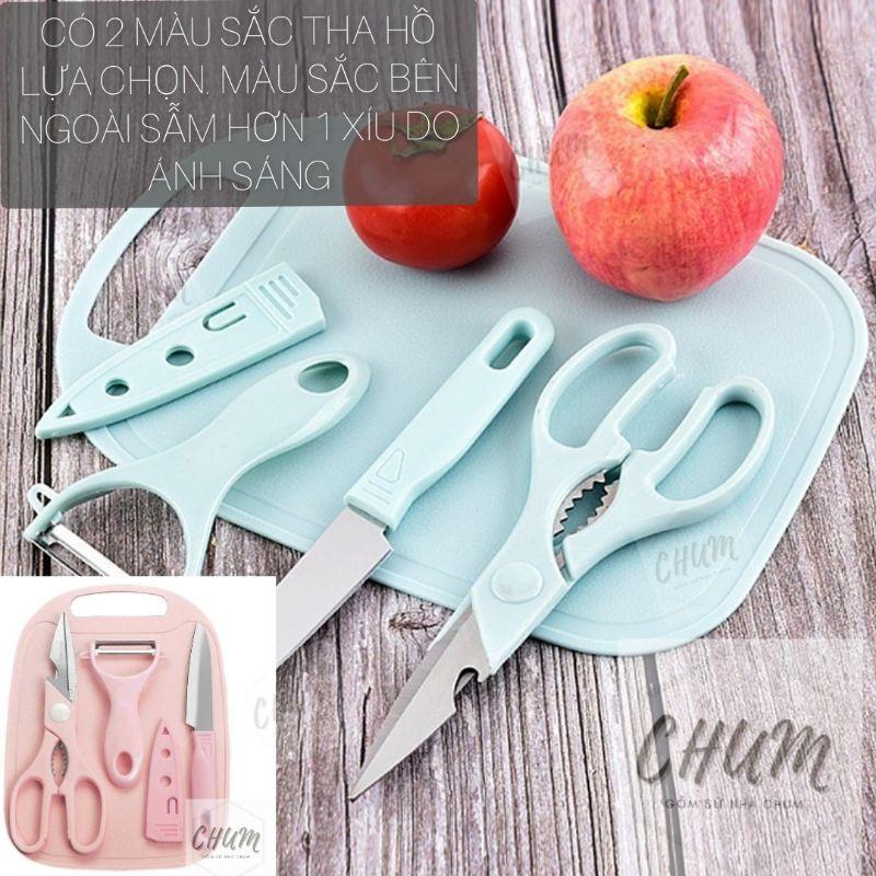 Bộ dao thớt mini chế biến đồ ăn dặm cho bé