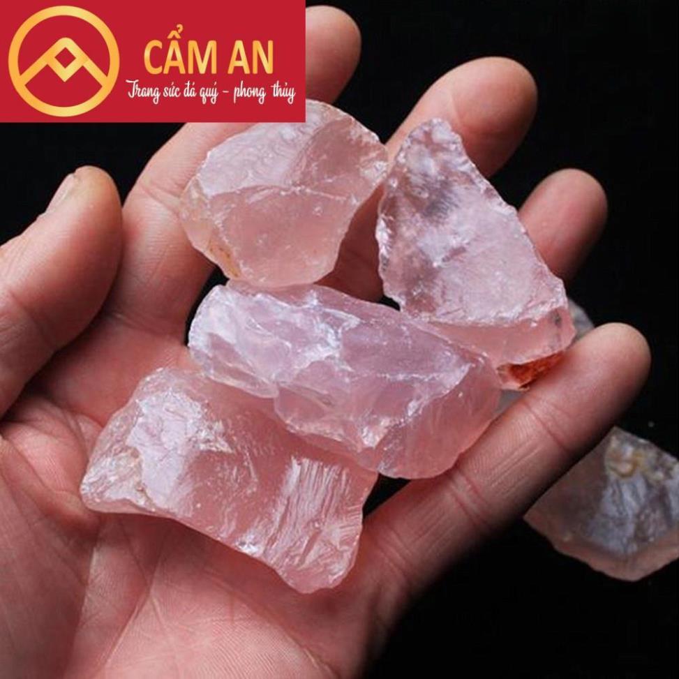 (cực rẻ) 1 viên đá TA hồng (Rose Quartz)