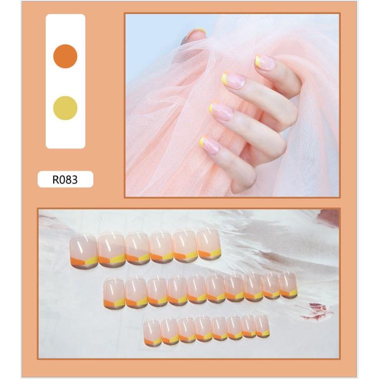 Móng tay giả kèm keo đẹp làm nail / R081-100