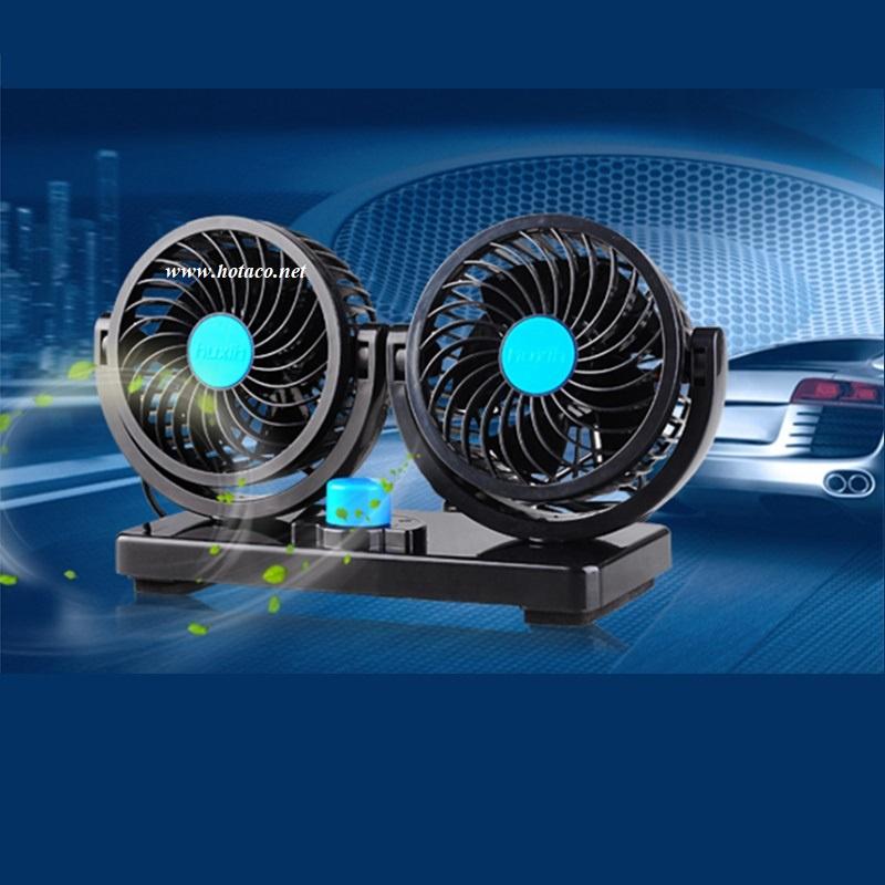 Combo 2 quạt điện trên ô tô 12V/24V