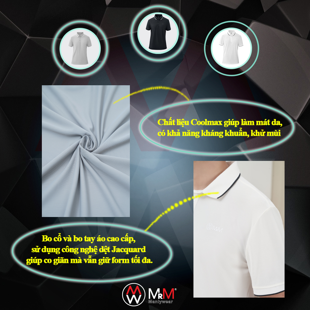 Áo thun Polo Nam Coolmax - Premium nam tính, thanh lịch sang trọng MRM Manlywear