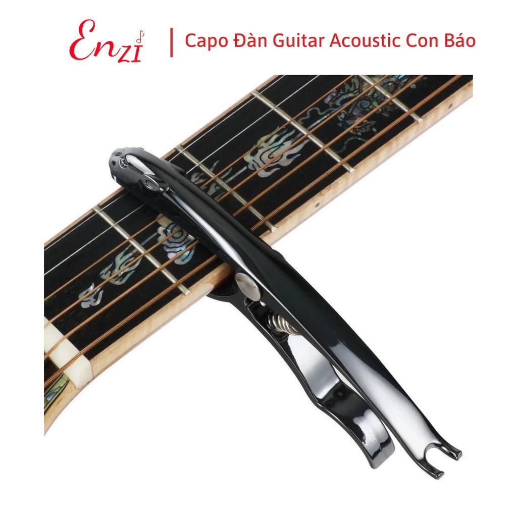 Capo guitar acoustic Con Báo cao cấp dành cho đàn guitar dây sắt Enzi