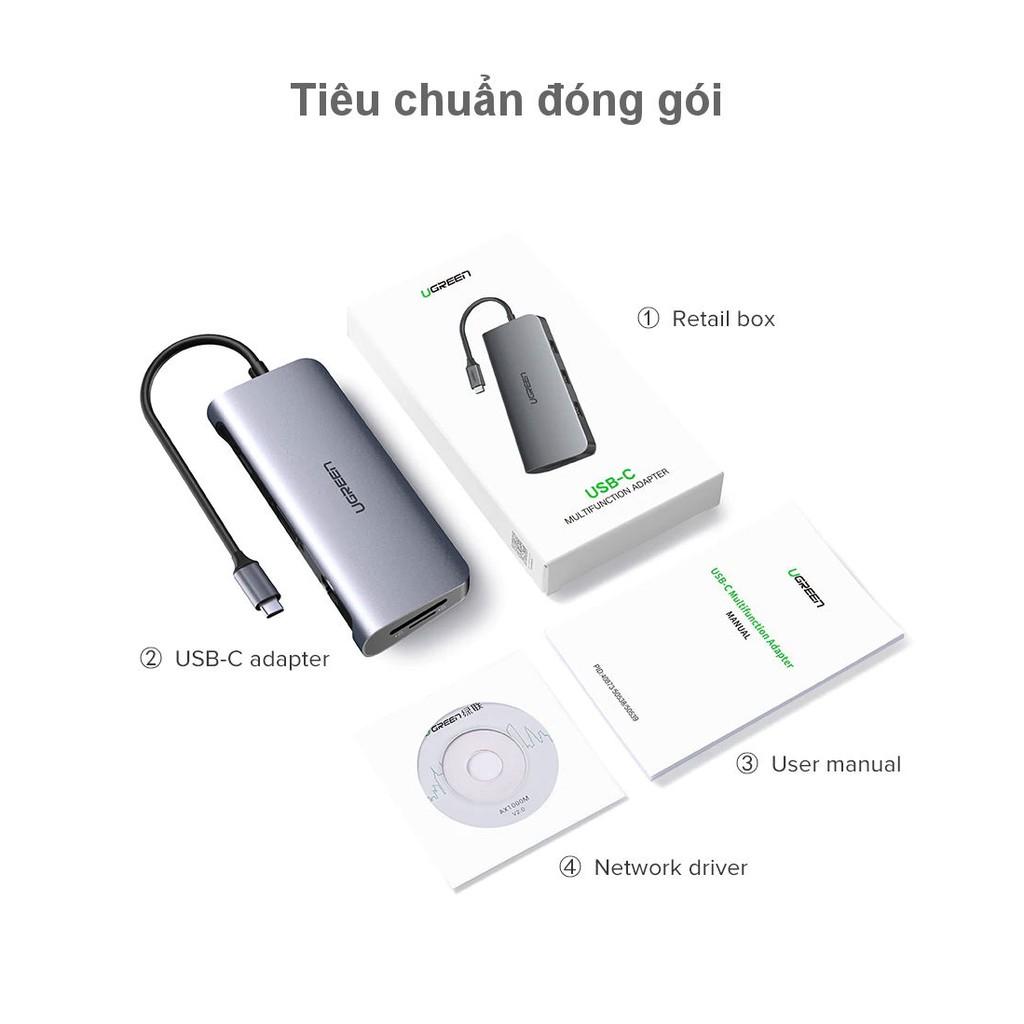 Bộ chuyển đổi đa năng UGREEN CM121 CM212 cho MacBook, Dell XPS 13, và thiết bị máy tính điện thoại hỗ trợ USB type C - Hàng chính hãng