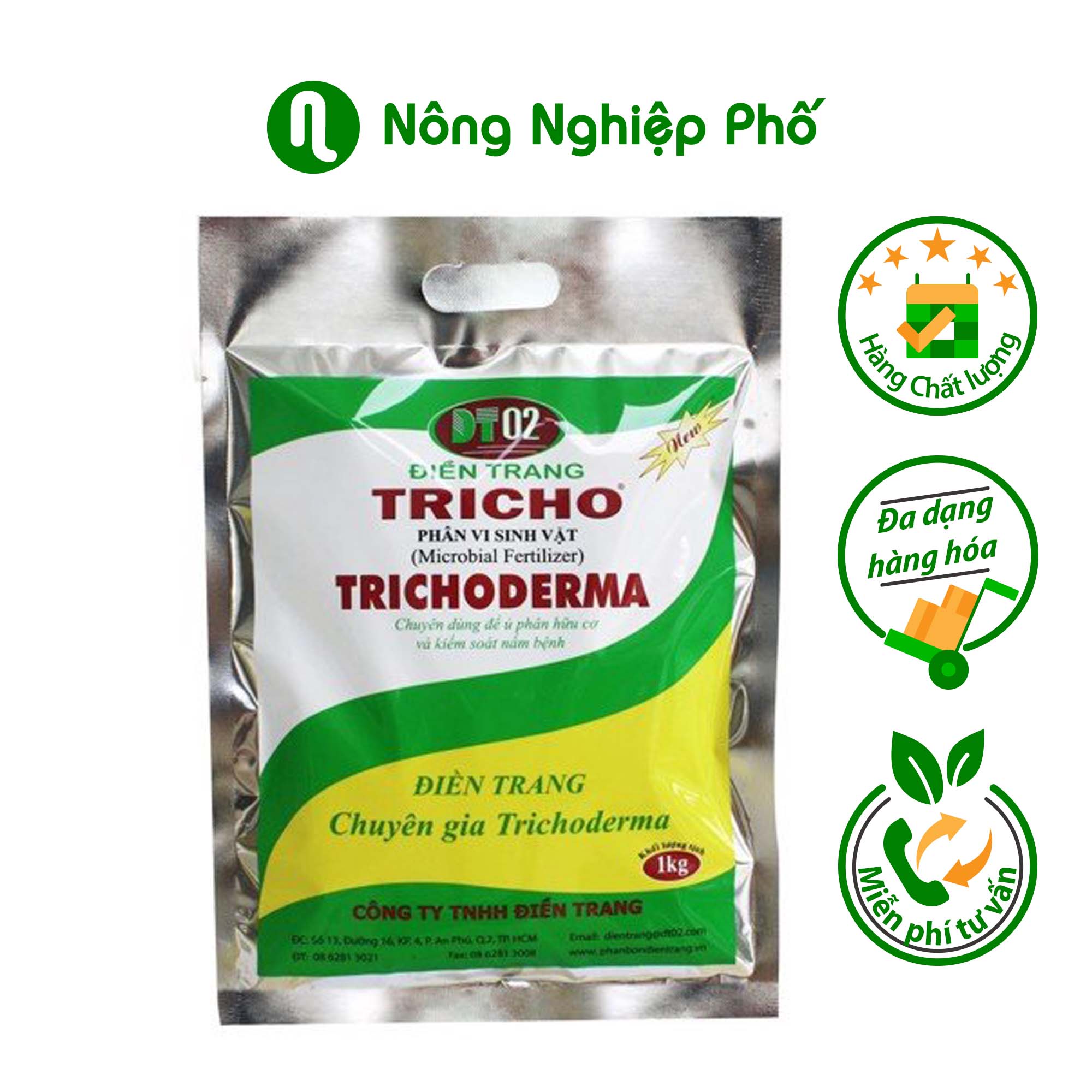 GÓI 1 KG - PHÂN VI SINH TRICHODERMA - TĂNG CƯỜNG HỆ VI SINH VẬT ĐẤT - KẾT HỢP VỚI PHÂN BÓN HỮU CƠ