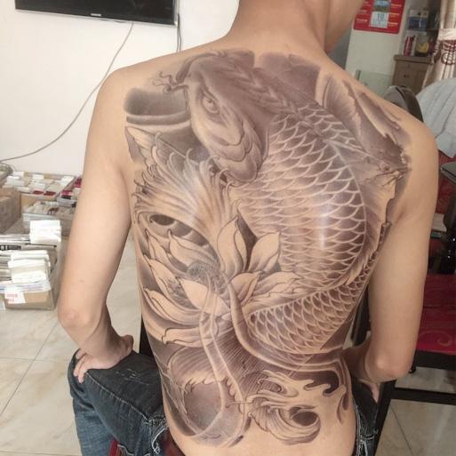 Hình xăm dán kín lưng tattoo full lưng 34x48cm