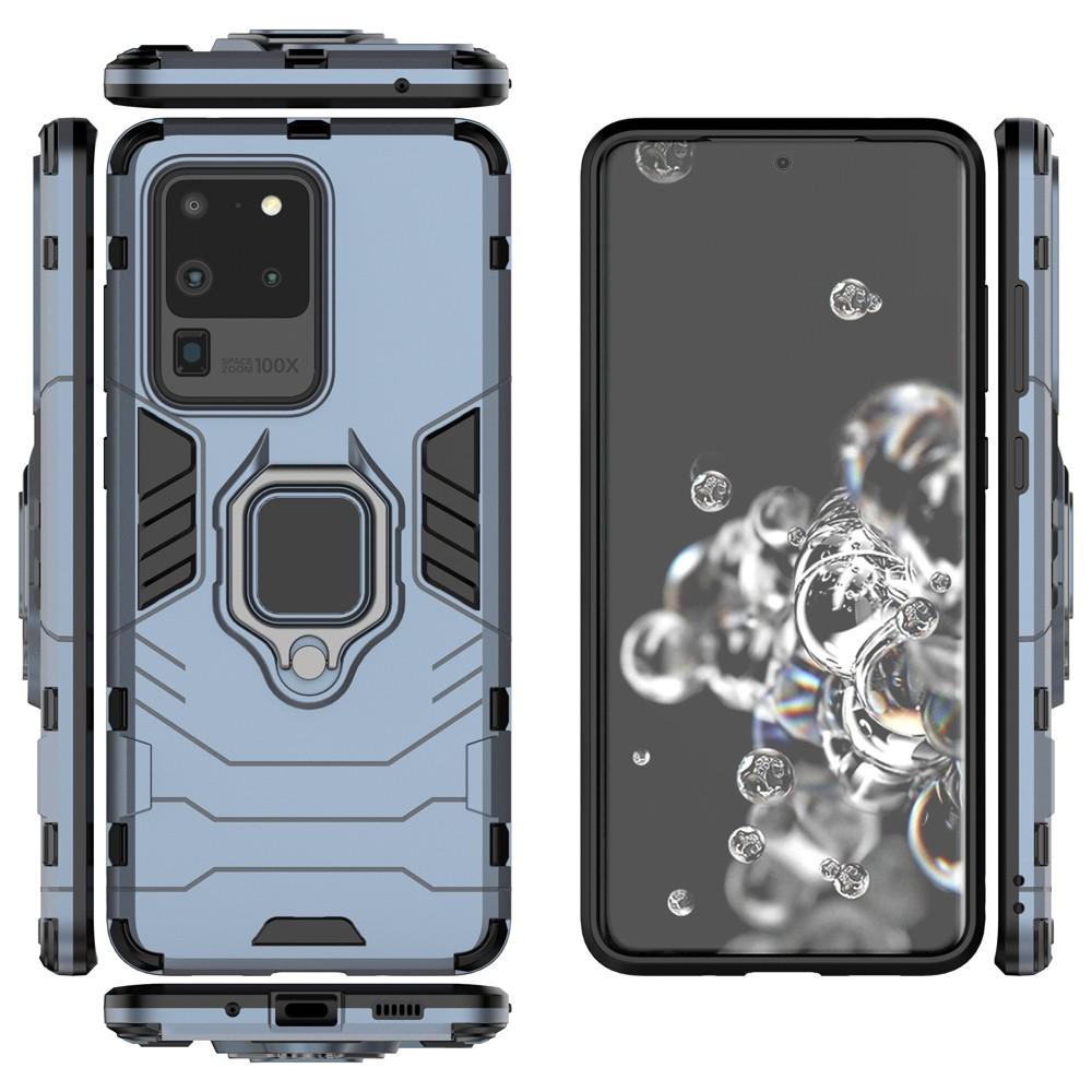 Ốp lưng cho Samsung S20 / S20+ Plus/ S20 Ultra iron - man chống sốc kèm nhẫn xoay chống xem video bảo vệ camera