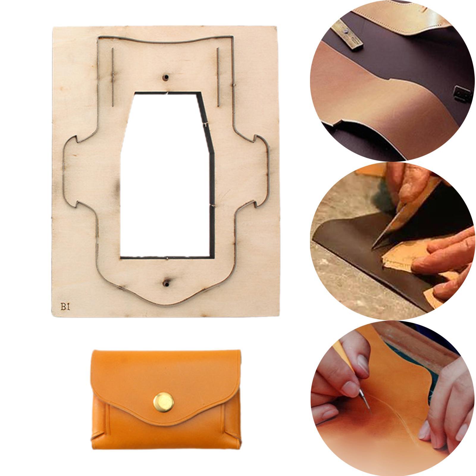 Card Bag Templates Wooden Steel Rule Making Stencil Leather Wallet Template