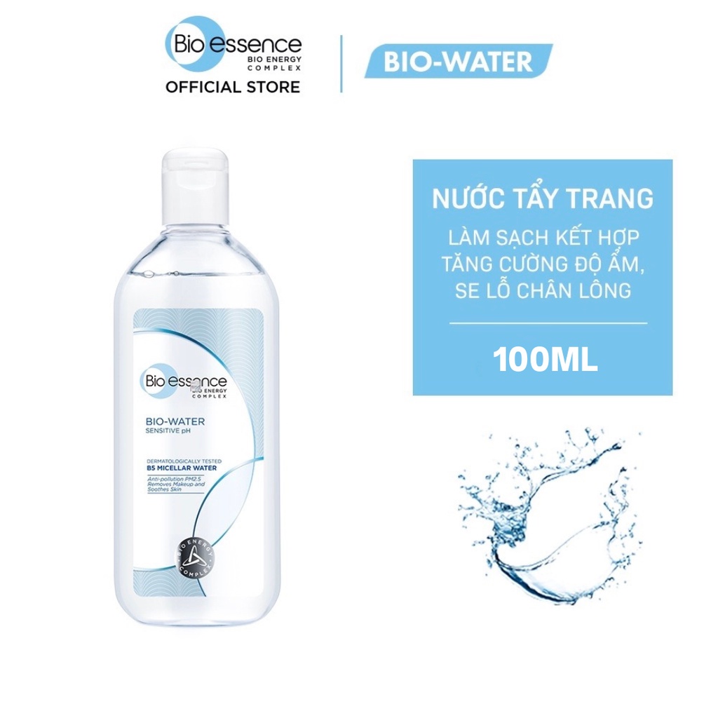 Nước tẩy trang ẩm mượt mịn màng Bio-essence Water Micellar Water 100ml