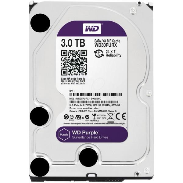 Ổ CỨNG HDD PC WesternDigital 3TB Purple (Chuyên Camera) - BH 24 THÁNG SPTECH COMPUTER