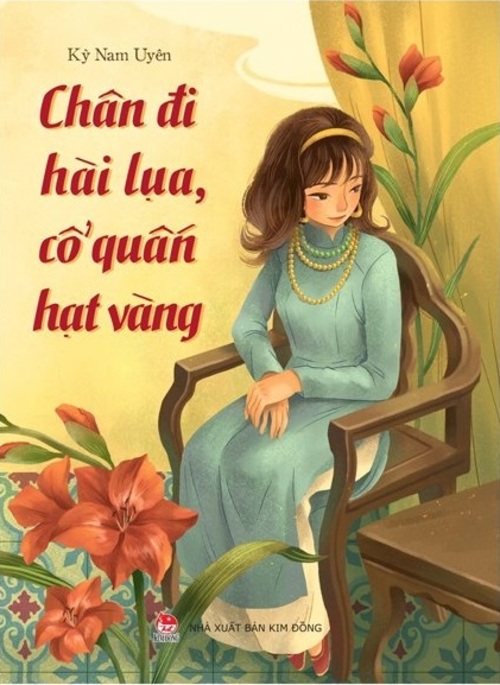 Chân đi hài lụa, cổ quấn hạt vàng