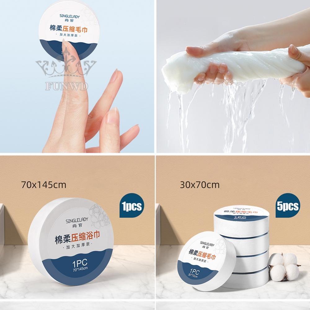 Set 5 Khăn Nén Dùng Một Lần Tiện Dụng Khi Đi Du Lịch