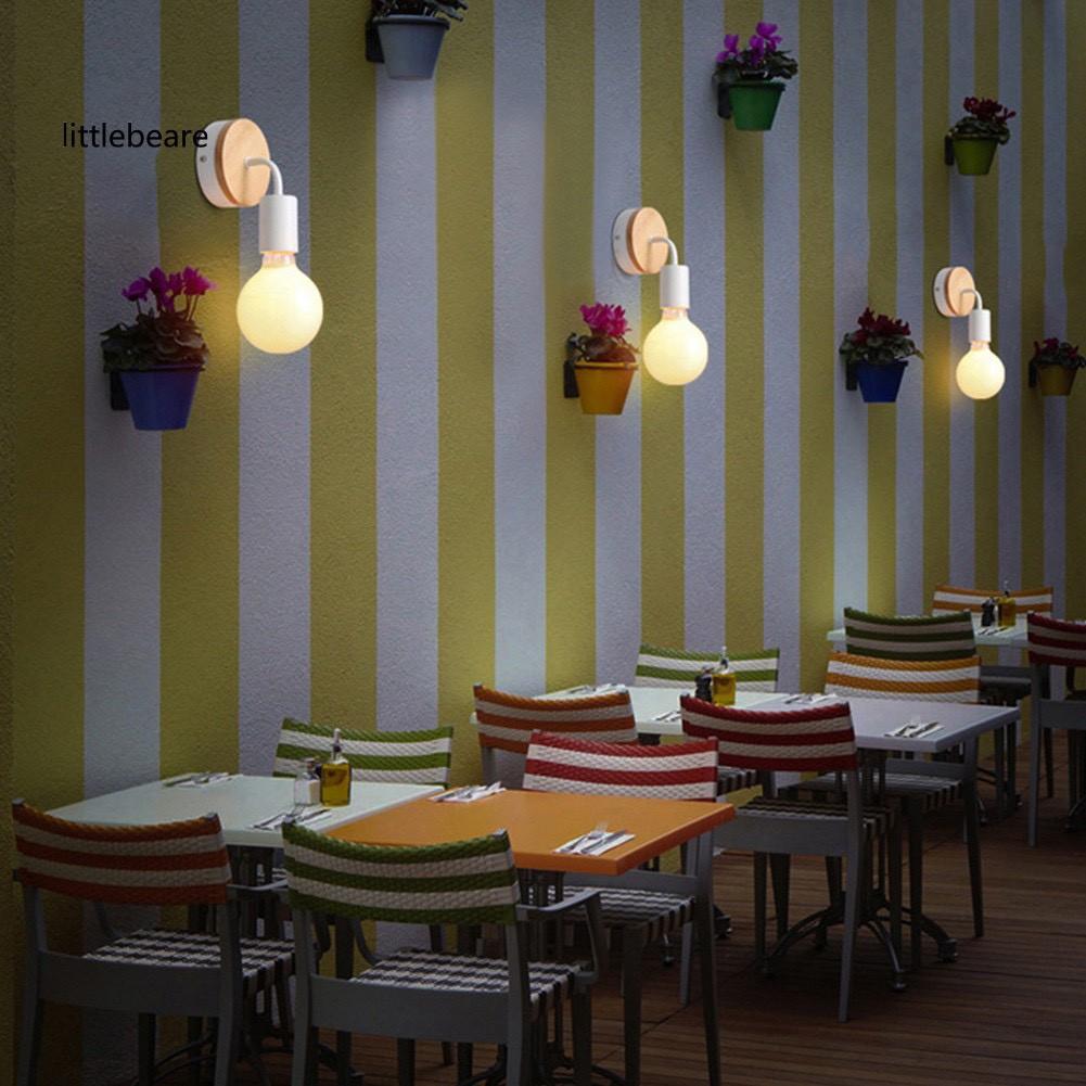 Đèn gỗ gắn tường trang trí DGT10-Tặng kèm bóng LED
