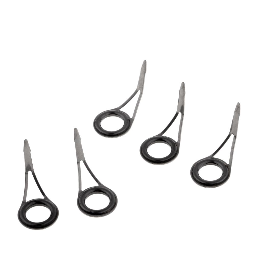 5pcs Fishing Rod Eyes Ceramic Ring Spinning Rod Guides Line Rings