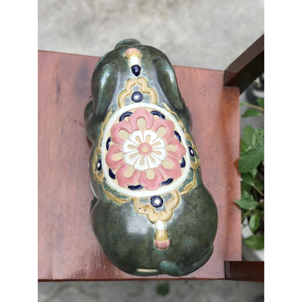 HEO TIẾT KIỆM HOA SEN ĐẠI GỐM SỨ THỦ CÔNG NAM BỘ TRANG TRÍ DECOR