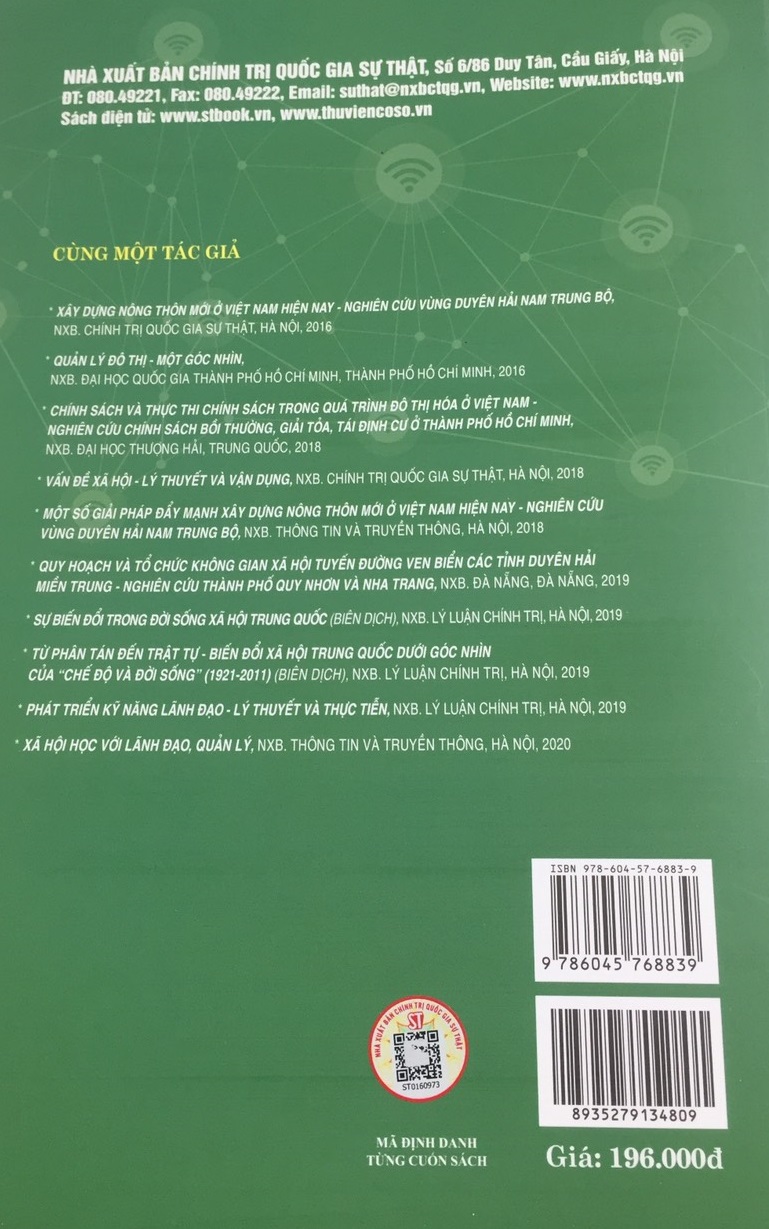 Sách Quản Lý Đô Thị Và Quản Trị Thành Phố Thông Minh - NXB Chính Trị Quốc Gia Sự Thật