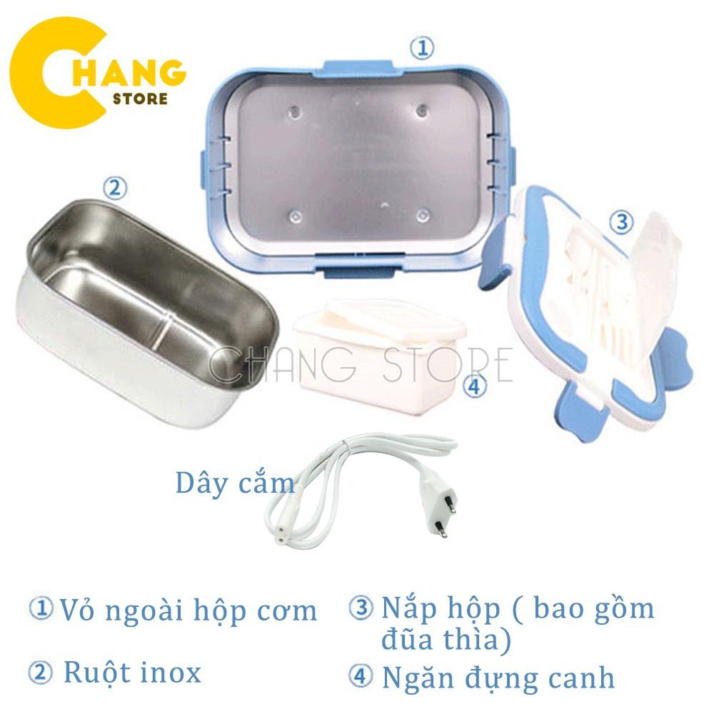 Hộp Cơm Cắm Điện Hâm Nóng Chefman Ruột Inox Cao Cấp