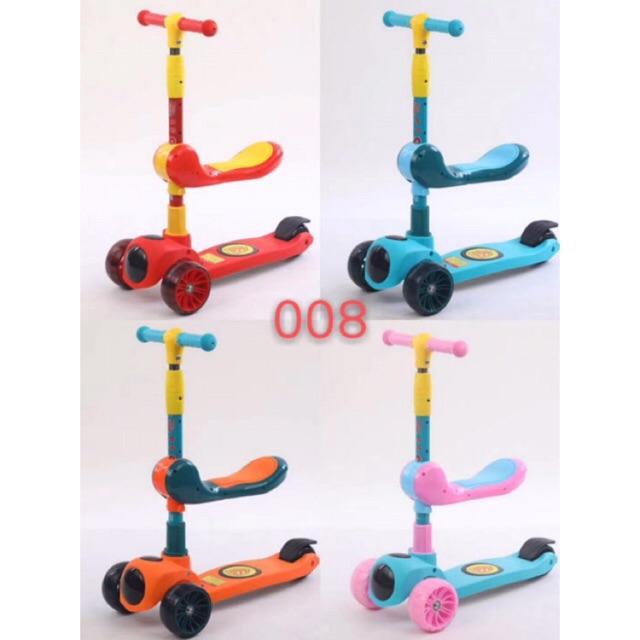 (XẢ HÀNG) XE TRƯỢT SCOOTER CAO CẤP 2 in 1 008