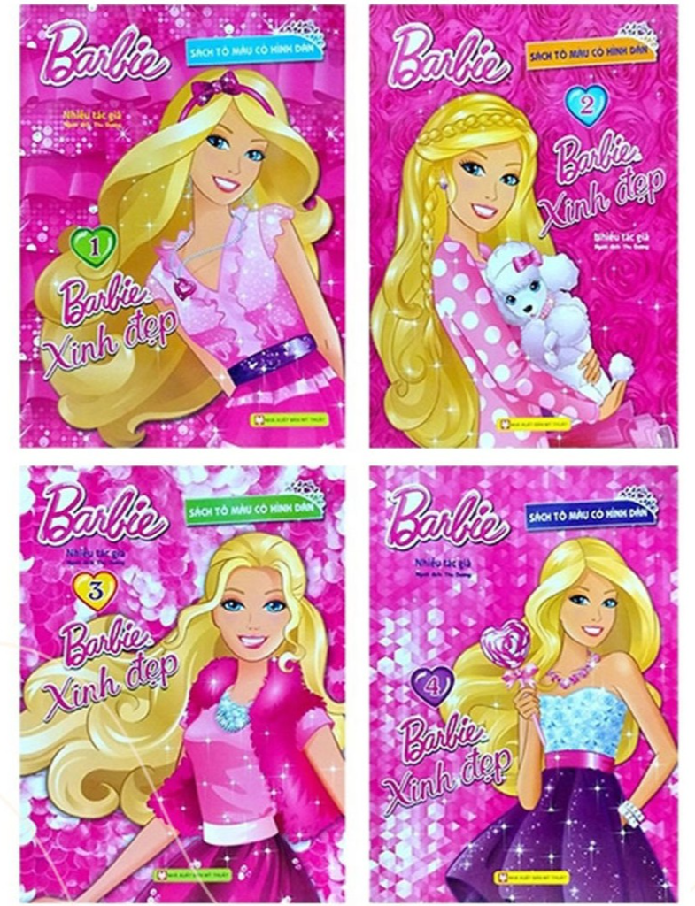 Bộ Tô Màu Barbie Xinh Đẹp - Bản Quyền