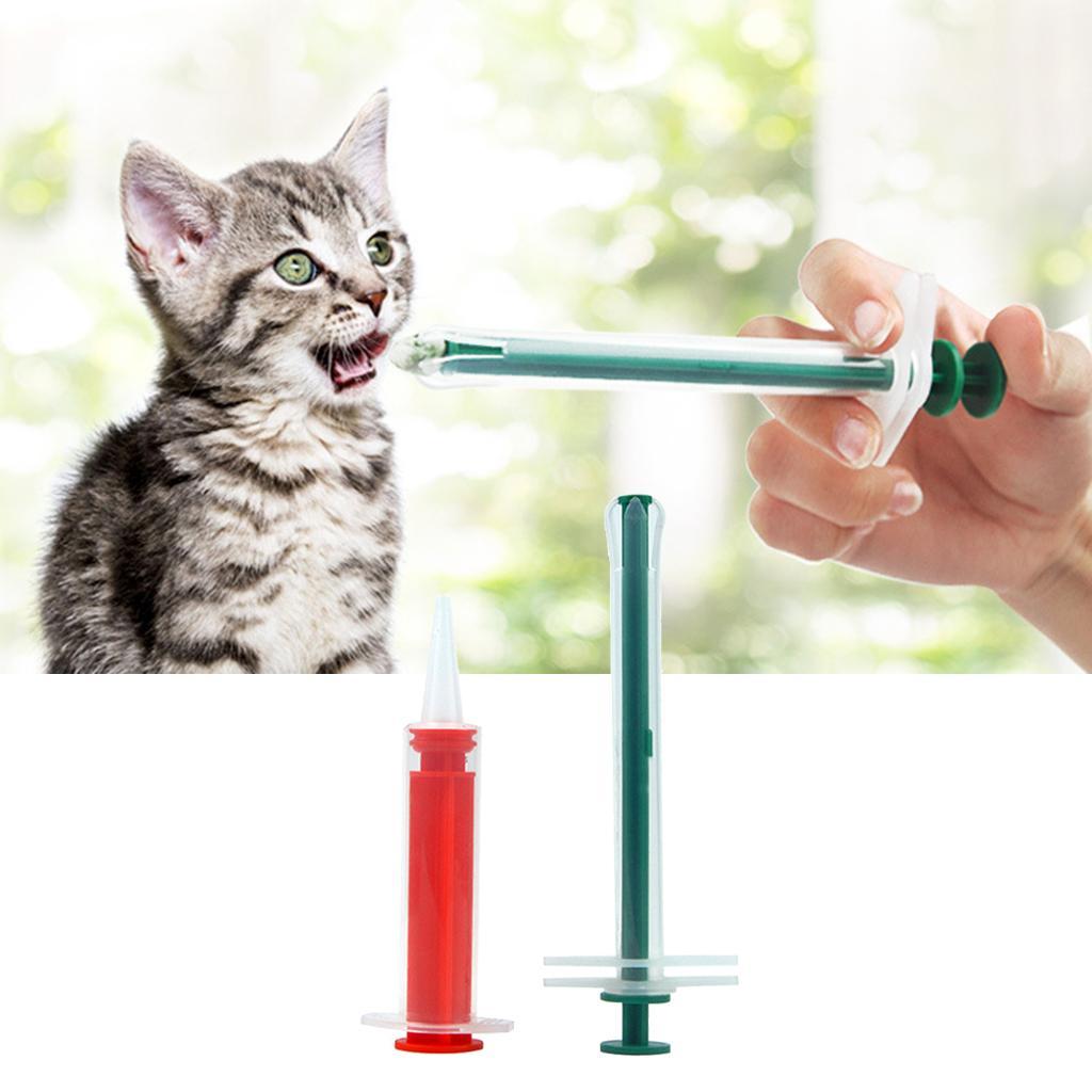 Pet Feeder Pusher Doser Liquid Feeding Tool Set for Cat