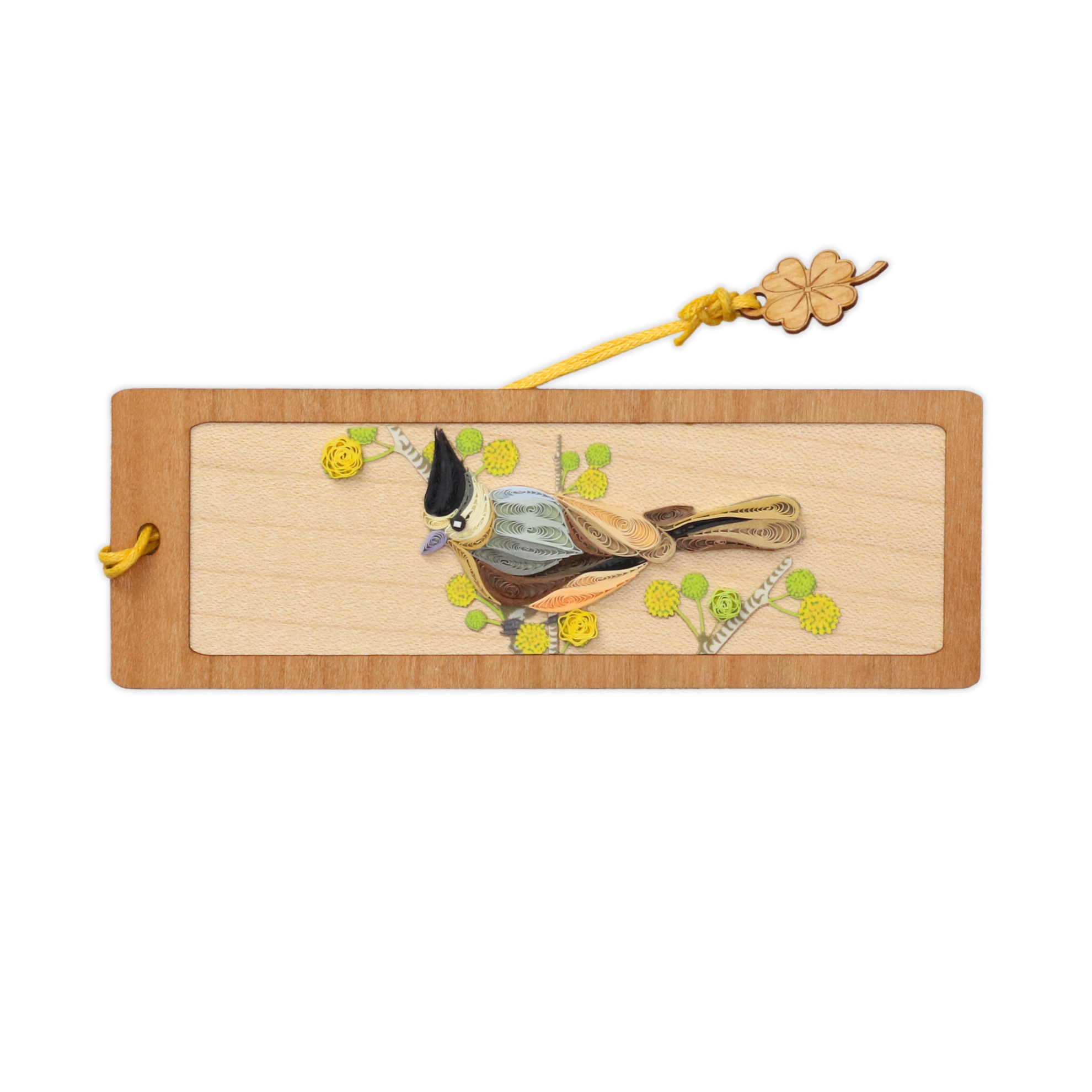 Bookmark Nghệ Thuật Giấy Xoắn - Chim Mào Đen - Whisper Among Blossoms - Animals - Việt Net