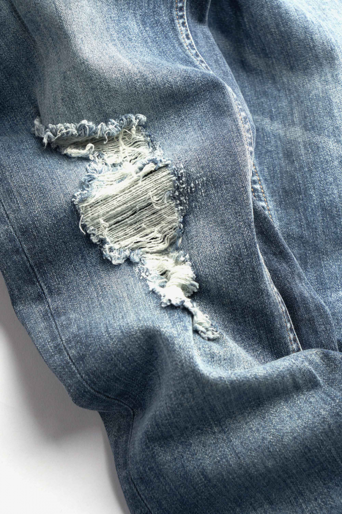 Quần Jean Nam ROUTINE wash Rách Form Slim - 10F22DPA013 | LASTORE MENSWEAR