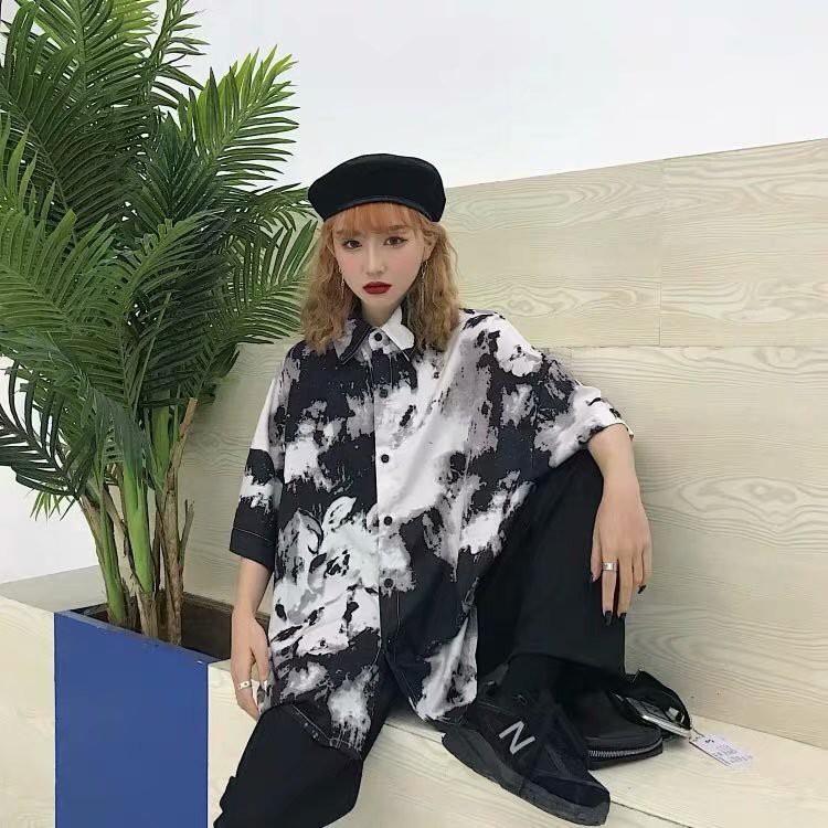 Áo Sơ Mi Ngắn Tay Họa Tiết Rằn Ri Thời Trang Dành Cho Nữ