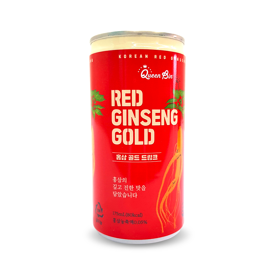 Nước Uống hồng sâm QB - Red Ginseng Gold QB thể tích 175ml/ lon ( thùng 30 lon và xách 12 lon)