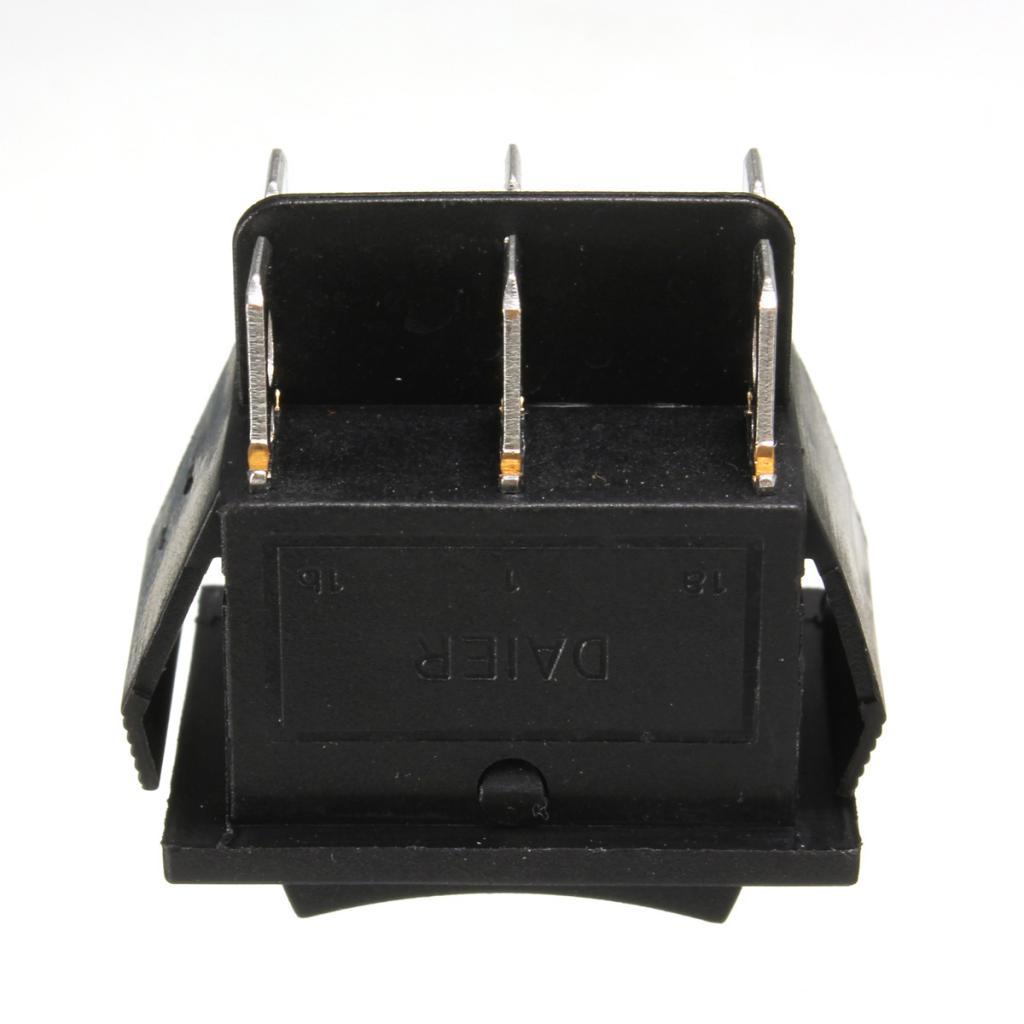 Pair 6-Pin Sunroof Locks Rocker Momentary Switch DPDT On/Off/On 12V