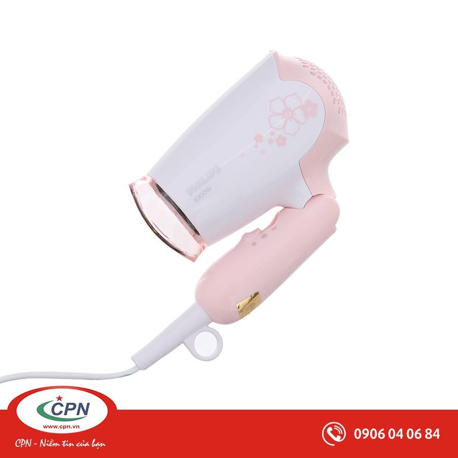 Máy sấy tóc Philips HP8108, Công suất 1000W, 2 chế độ sấy, có thể gập lại, nhỏ gọn dễ sử dụng- Hàng chính hãng