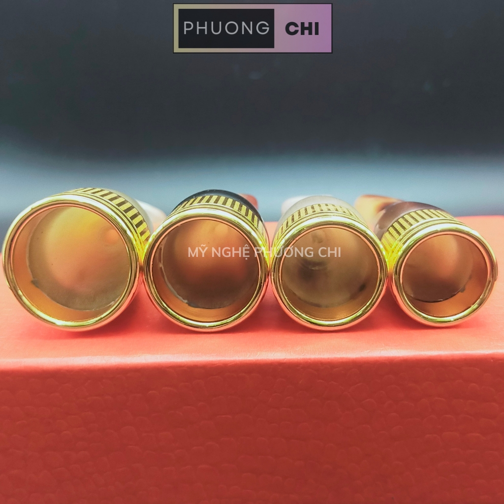 Bộ Tẩu Bắt Tóp Xì_Gà 4 Chiếc Bằng Sừng Đầu Đồng Cao Cấp - quà tặng ý nghĩa cho sức khỏe nam giới | Mỹ Nghệ Phương Chi