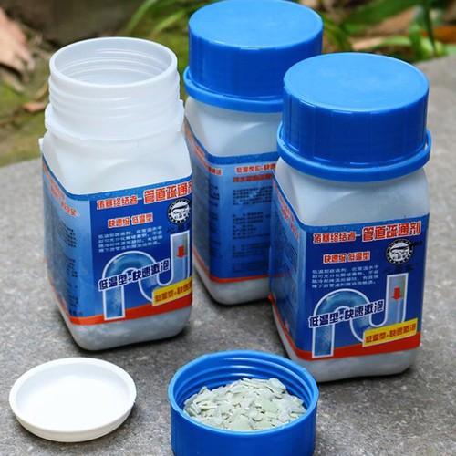 Bột Thông Cống Và Khủ Mùi Hôi Bồn Cầu, Lavabo, Chậu Rửa Bát, Đường Ống Cực Mạnh Nắp Xanh - Hàng Chất Lượng