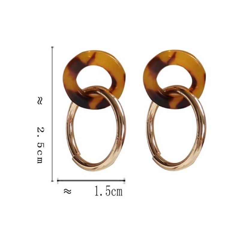 ️ KHUYÊN TAI VÒNG TRÒN ĐÔI️ #silverS925 - Không dị ứng da - Không gỉ và siêu bền màu Màu sắc: Vàng